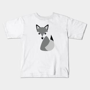 Cute Little Husky Dog Wolf Logo Illustration Kids T-Shirt